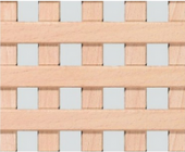 Вентиляционная решетка из массивной клееной древесины, бук 90° 600x1200mm