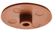 Заглушка,  пластик, коричневый, D17 мм,  для толщины 13 или 15 мм