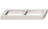 Ручка мебельная (накладная) Н1320 цвет никель мат 104х24 мм