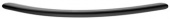 Ручка мебельная (скоба) сталь, черный блестящий 128/148 мм