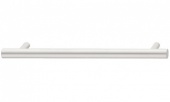 Ручка мебельная (скоба) никель матовый, сталь 192/232х35 мм