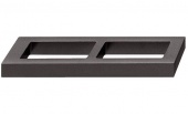 Ручка мебельная (накладная) Н1320 цвет титан 104х24 мм