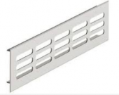 Решетка вентиляционная,  алюминий, цвет серебро,1000x100mm