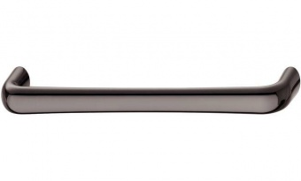 Ручка мебельная (скоба) Н1525 черный никель полированный 160 мм