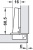 Стандартная петля METALLA A G1 110° полувнешняя без доводчика, эконом