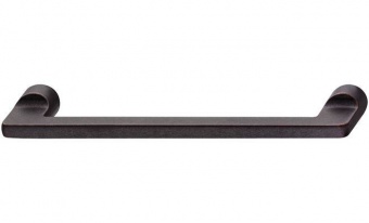 Ручка мебельная (скоба) Н1565 цвет потертая бронза 144х32 мм