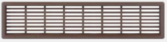Решетка вентиляционная,  175 х 41 мм, цвет коричневый